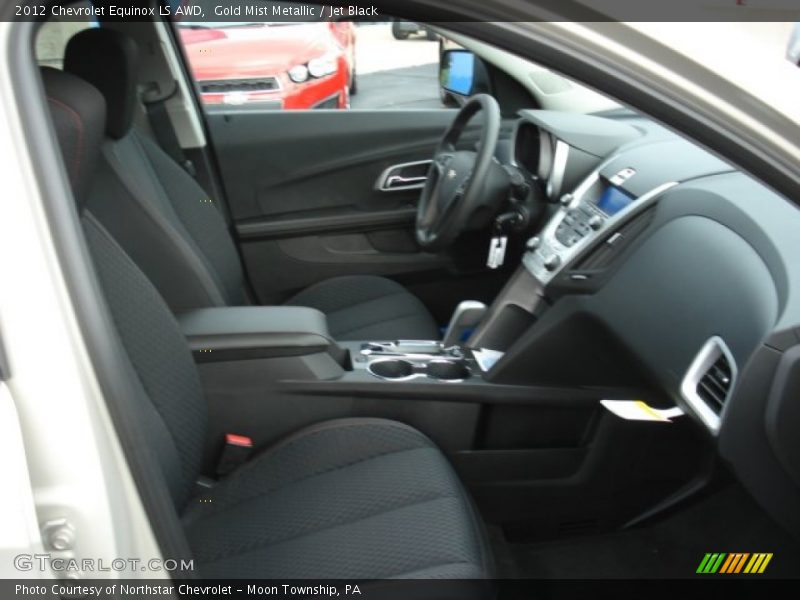 Gold Mist Metallic / Jet Black 2012 Chevrolet Equinox LS AWD