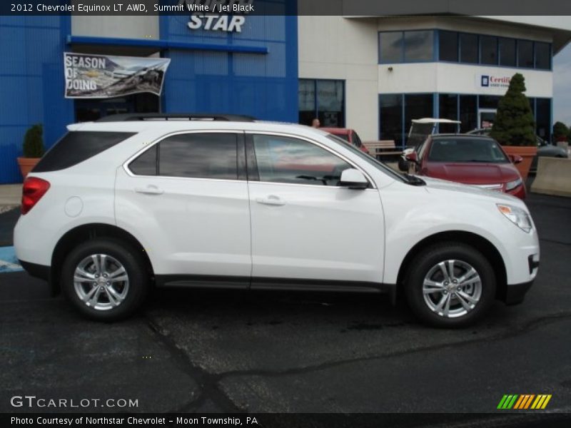 Summit White / Jet Black 2012 Chevrolet Equinox LT AWD