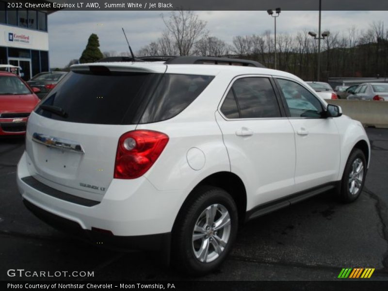 Summit White / Jet Black 2012 Chevrolet Equinox LT AWD