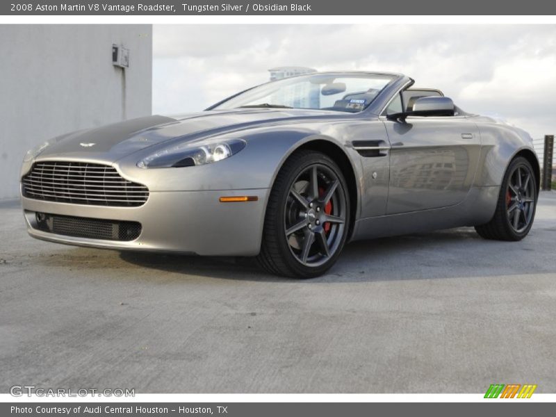Tungsten Silver / Obsidian Black 2008 Aston Martin V8 Vantage Roadster