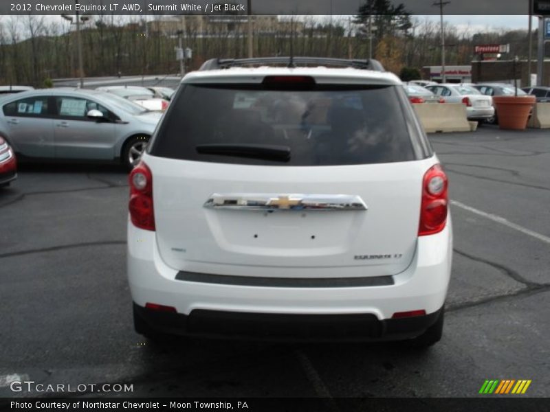 Summit White / Jet Black 2012 Chevrolet Equinox LT AWD