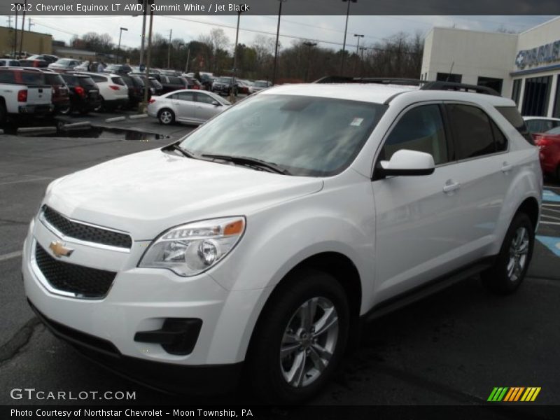 Summit White / Jet Black 2012 Chevrolet Equinox LT AWD