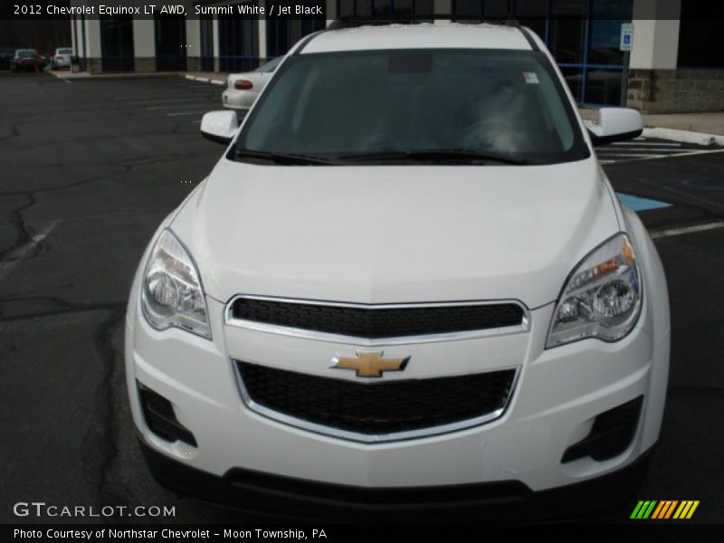Summit White / Jet Black 2012 Chevrolet Equinox LT AWD