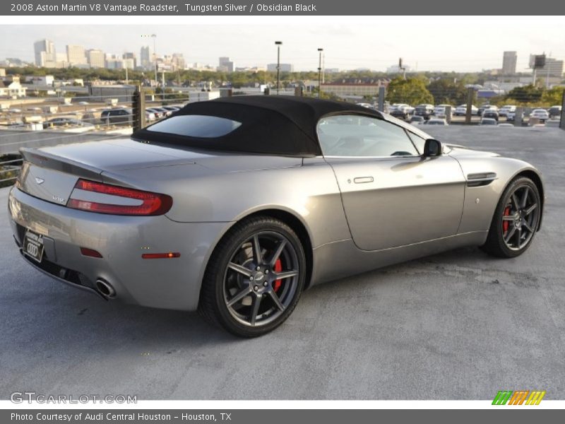 Tungsten Silver / Obsidian Black 2008 Aston Martin V8 Vantage Roadster