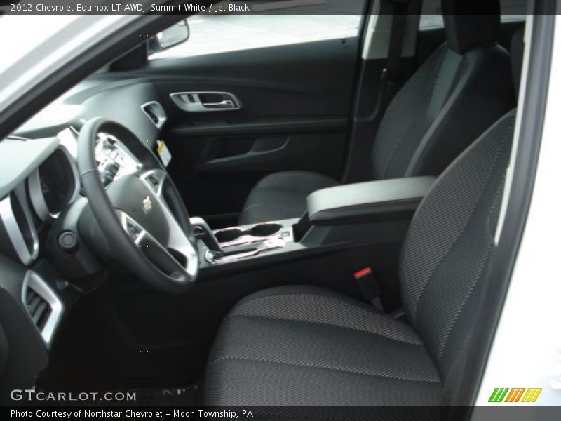 Summit White / Jet Black 2012 Chevrolet Equinox LT AWD
