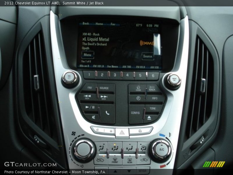 Summit White / Jet Black 2012 Chevrolet Equinox LT AWD
