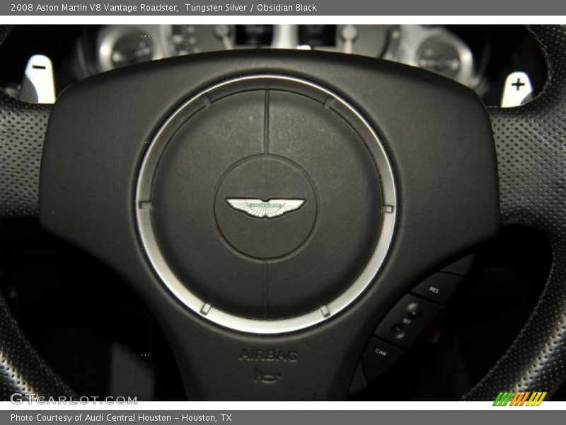 Tungsten Silver / Obsidian Black 2008 Aston Martin V8 Vantage Roadster