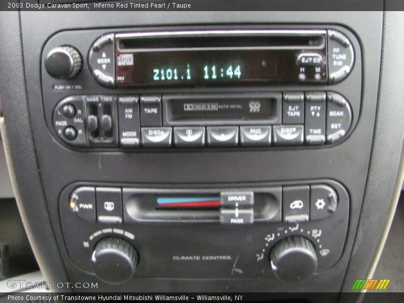 Controls of 2003 Caravan Sport