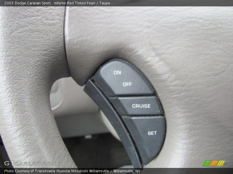 Inferno Red Tinted Pearl / Taupe 2003 Dodge Caravan Sport