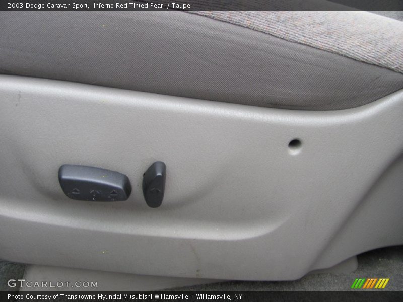 Inferno Red Tinted Pearl / Taupe 2003 Dodge Caravan Sport