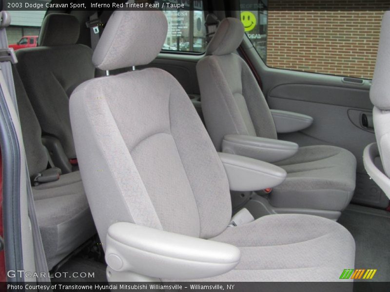 Inferno Red Tinted Pearl / Taupe 2003 Dodge Caravan Sport