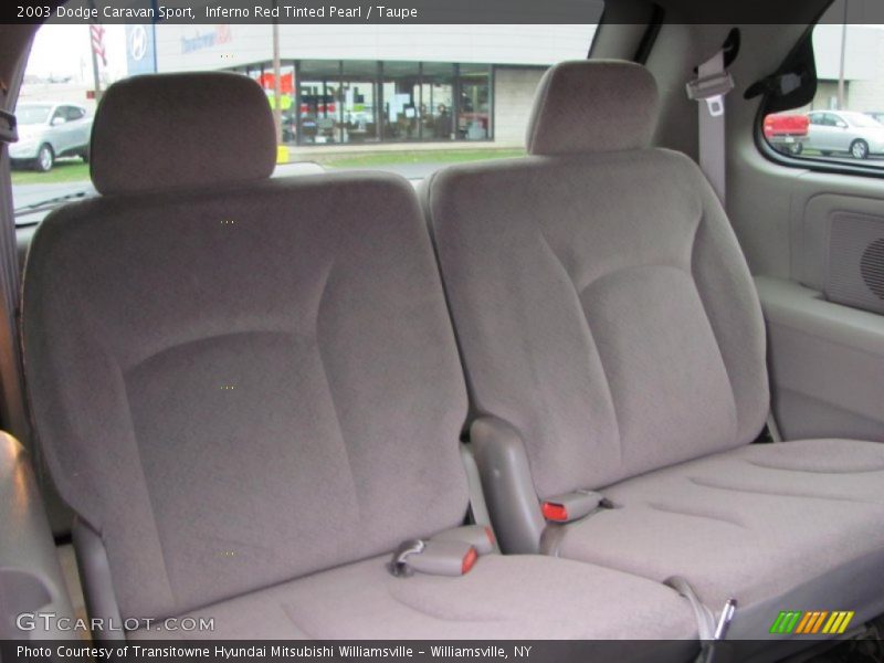 Inferno Red Tinted Pearl / Taupe 2003 Dodge Caravan Sport