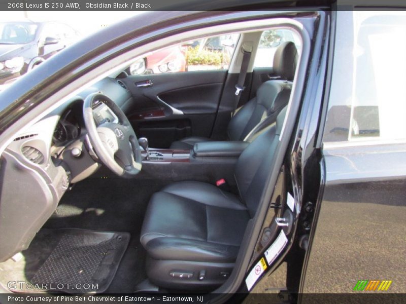 Obsidian Black / Black 2008 Lexus IS 250 AWD