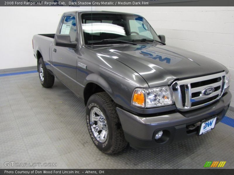 Dark Shadow Grey Metallic / Medium Dark Flint 2008 Ford Ranger XLT Regular Cab