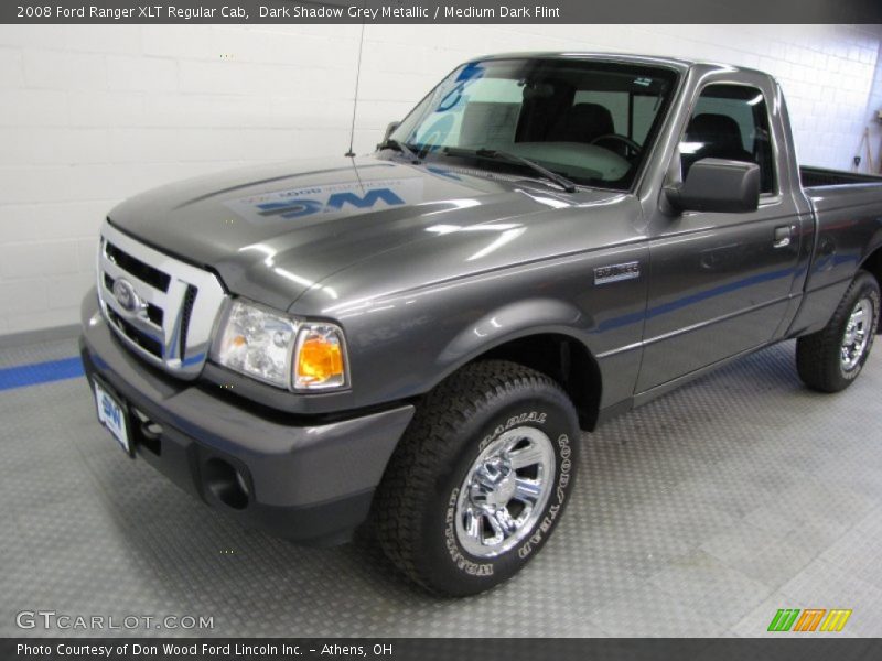 Dark Shadow Grey Metallic / Medium Dark Flint 2008 Ford Ranger XLT Regular Cab