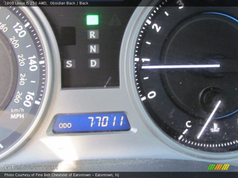 Obsidian Black / Black 2008 Lexus IS 250 AWD