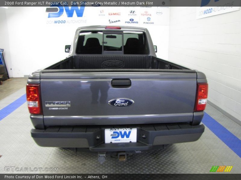 Dark Shadow Grey Metallic / Medium Dark Flint 2008 Ford Ranger XLT Regular Cab