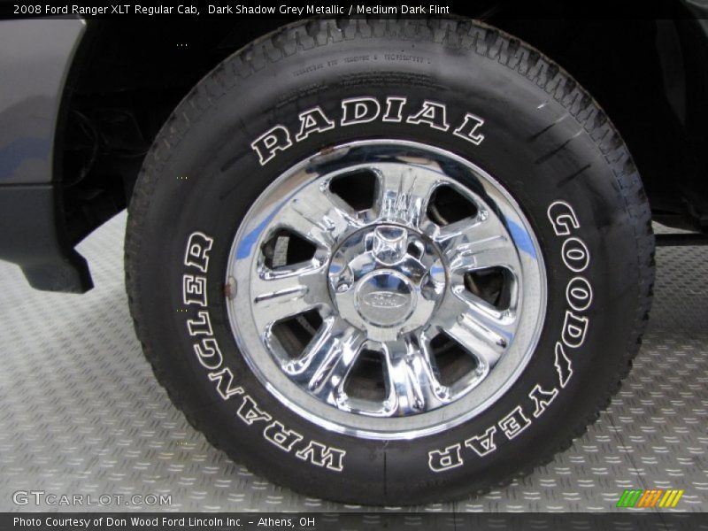 Dark Shadow Grey Metallic / Medium Dark Flint 2008 Ford Ranger XLT Regular Cab