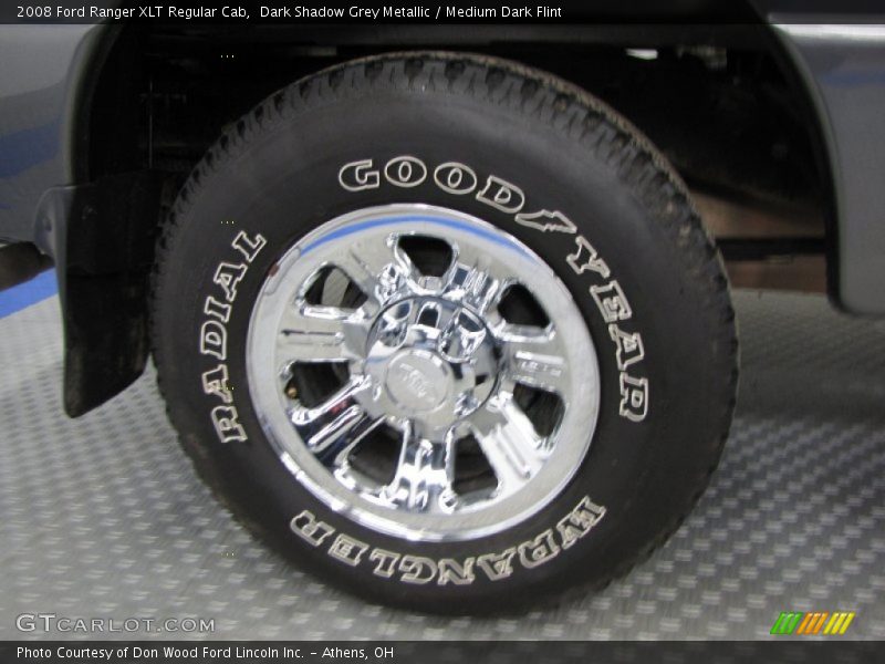 Dark Shadow Grey Metallic / Medium Dark Flint 2008 Ford Ranger XLT Regular Cab
