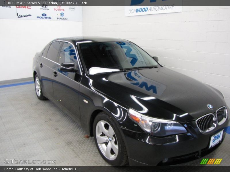 Jet Black / Black 2007 BMW 5 Series 525i Sedan