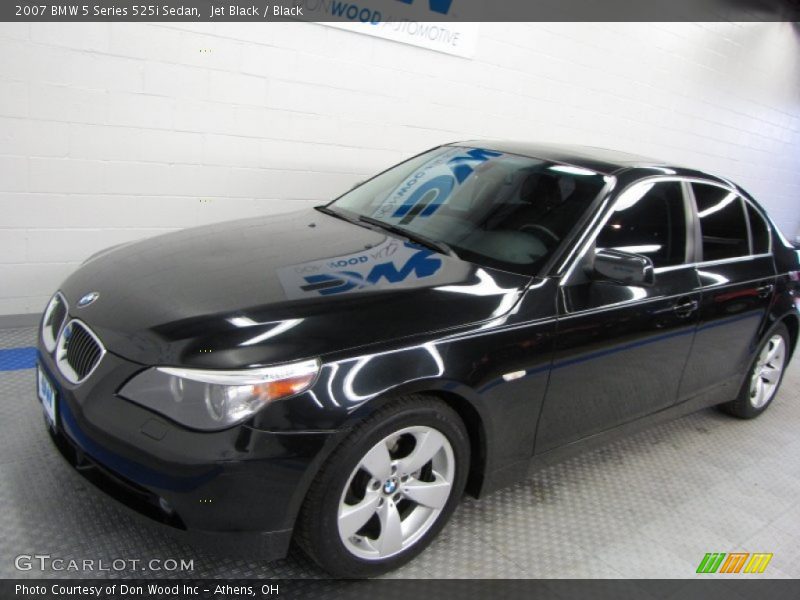 Jet Black / Black 2007 BMW 5 Series 525i Sedan