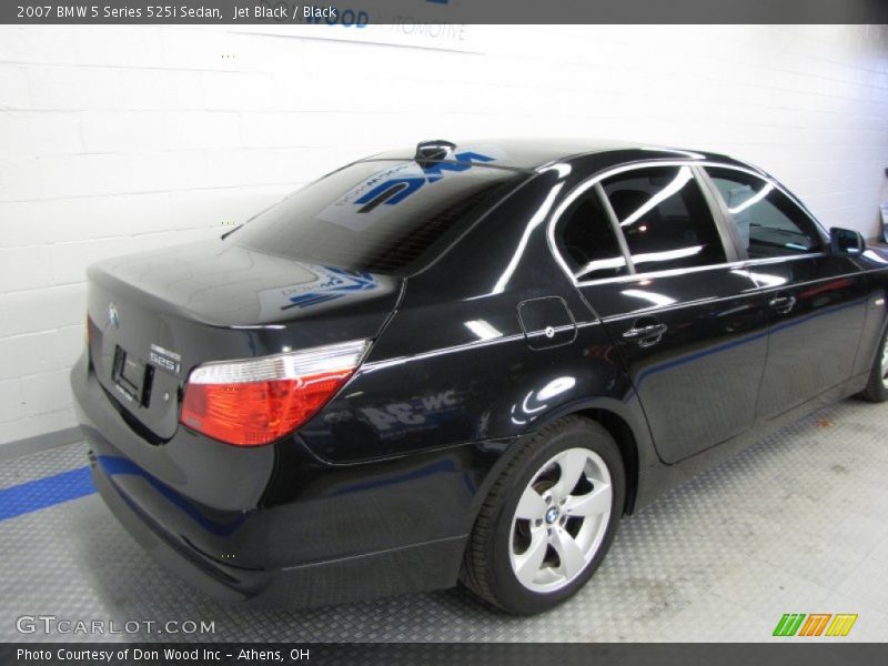 Jet Black / Black 2007 BMW 5 Series 525i Sedan