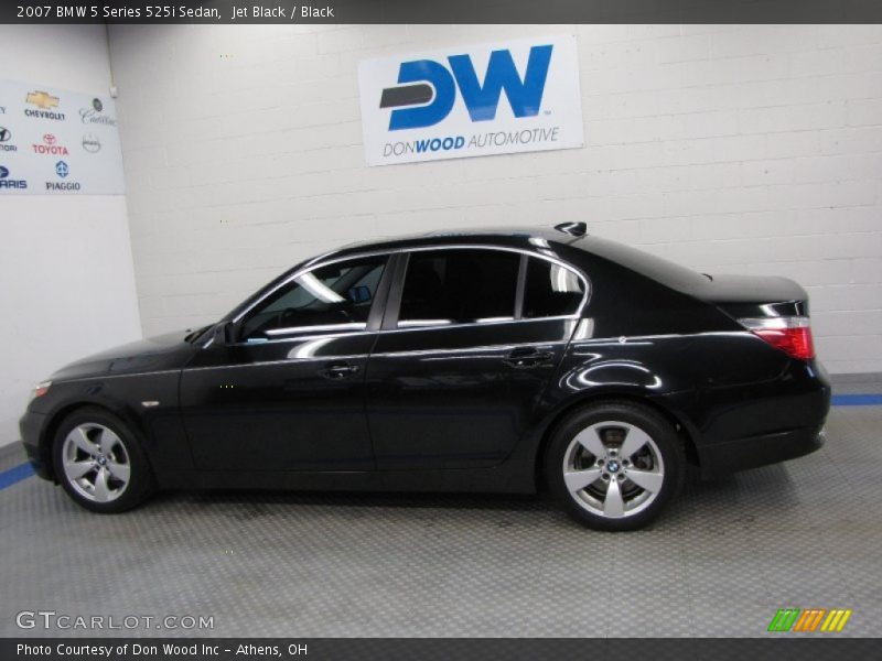 Jet Black / Black 2007 BMW 5 Series 525i Sedan