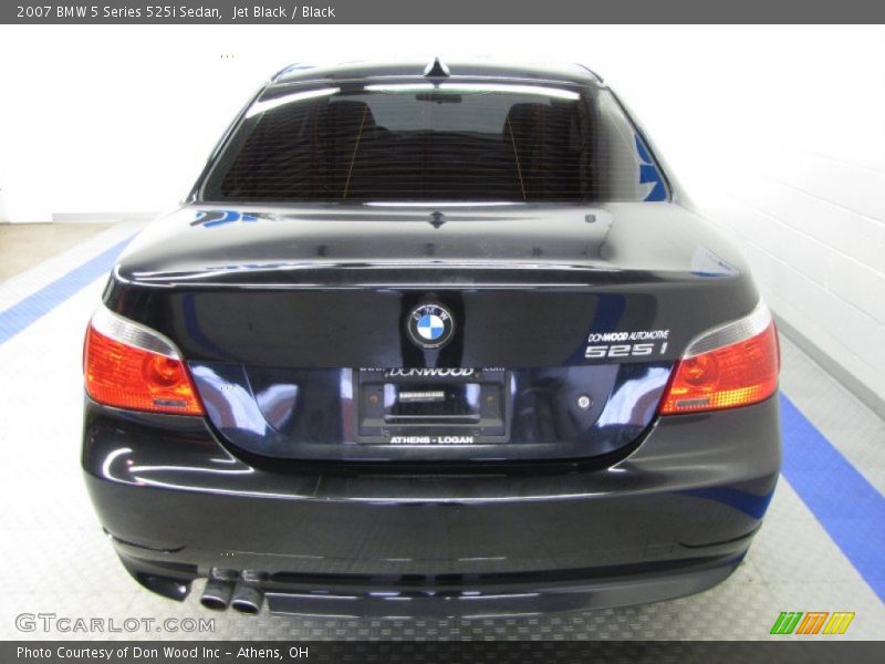 Jet Black / Black 2007 BMW 5 Series 525i Sedan