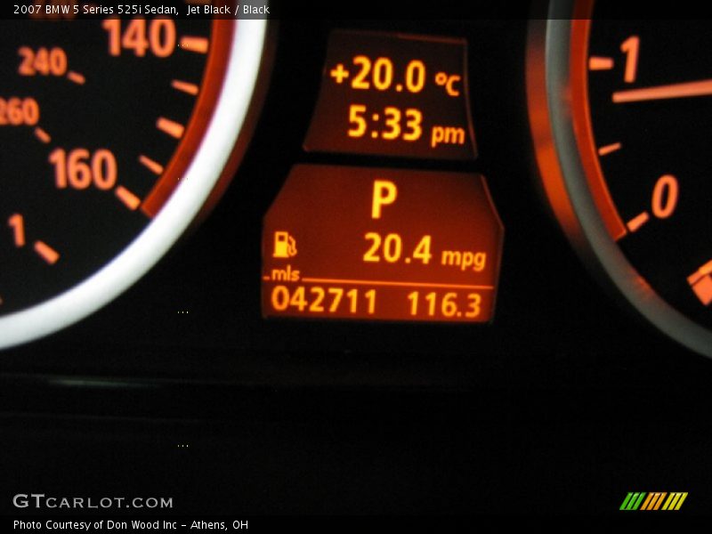 Jet Black / Black 2007 BMW 5 Series 525i Sedan
