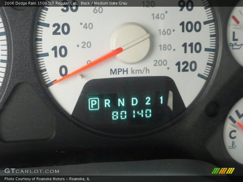 Black / Medium Slate Gray 2006 Dodge Ram 1500 SLT Regular Cab
