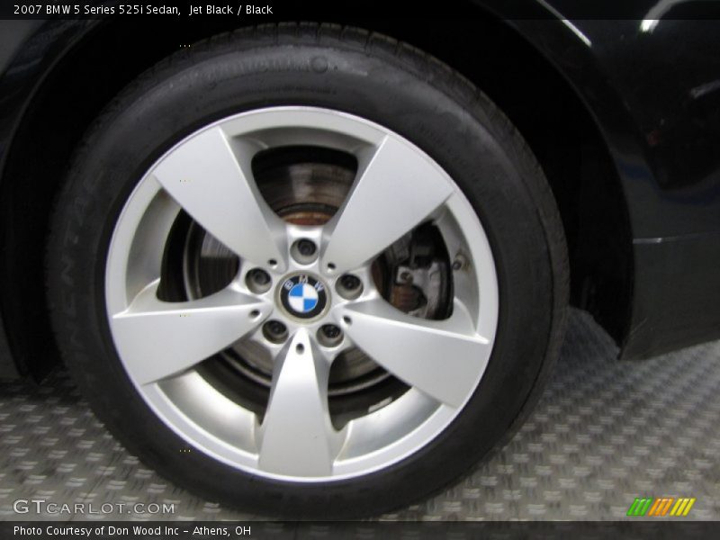 Jet Black / Black 2007 BMW 5 Series 525i Sedan