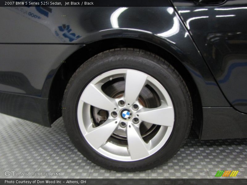Jet Black / Black 2007 BMW 5 Series 525i Sedan