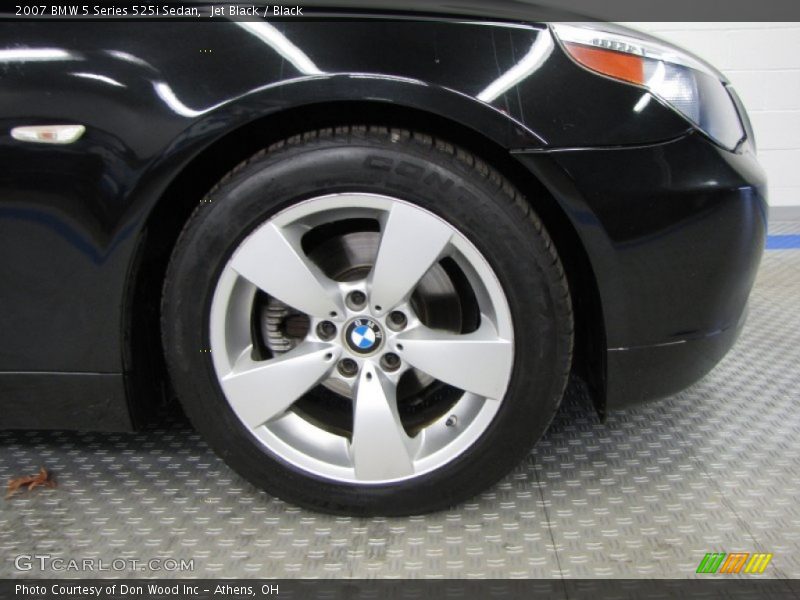 Jet Black / Black 2007 BMW 5 Series 525i Sedan