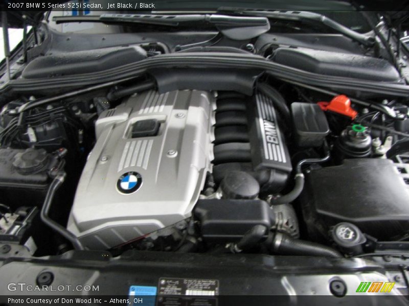 Jet Black / Black 2007 BMW 5 Series 525i Sedan