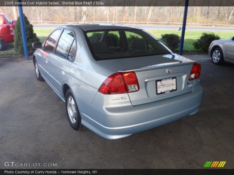 Eternal Blue Pearl / Gray 2005 Honda Civic Hybrid Sedan