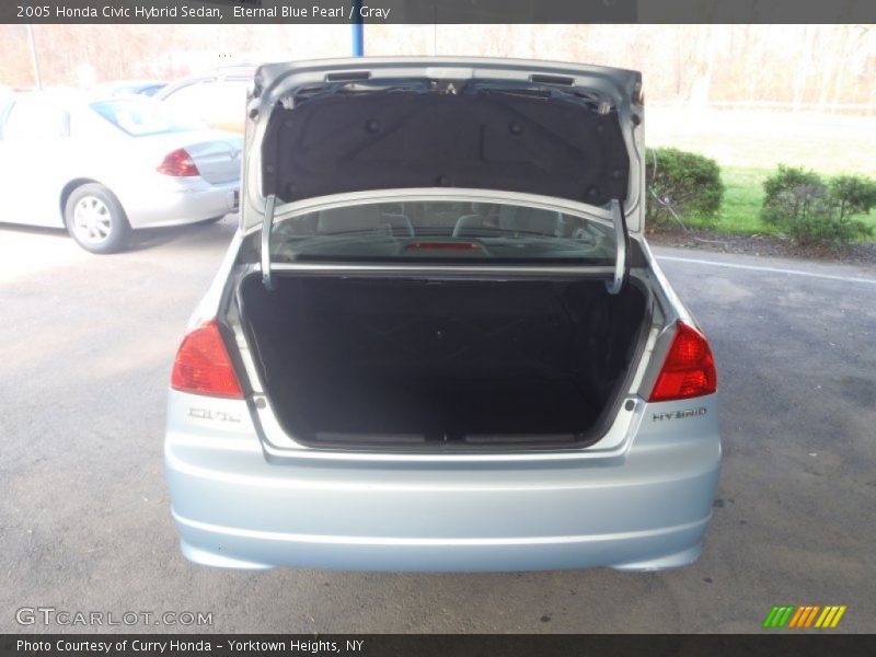 Eternal Blue Pearl / Gray 2005 Honda Civic Hybrid Sedan