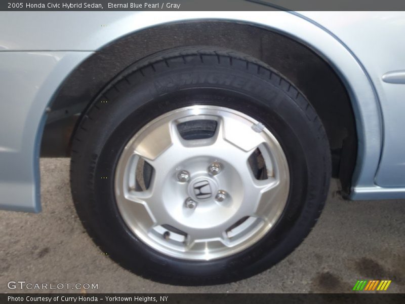 Eternal Blue Pearl / Gray 2005 Honda Civic Hybrid Sedan