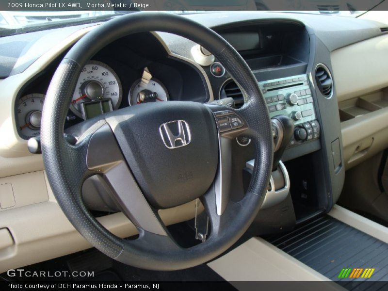 Mocha Metallic / Beige 2009 Honda Pilot LX 4WD