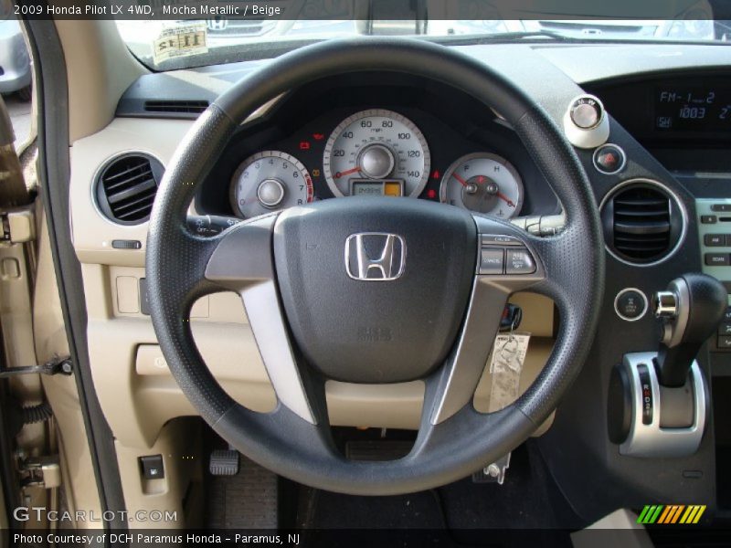 Mocha Metallic / Beige 2009 Honda Pilot LX 4WD