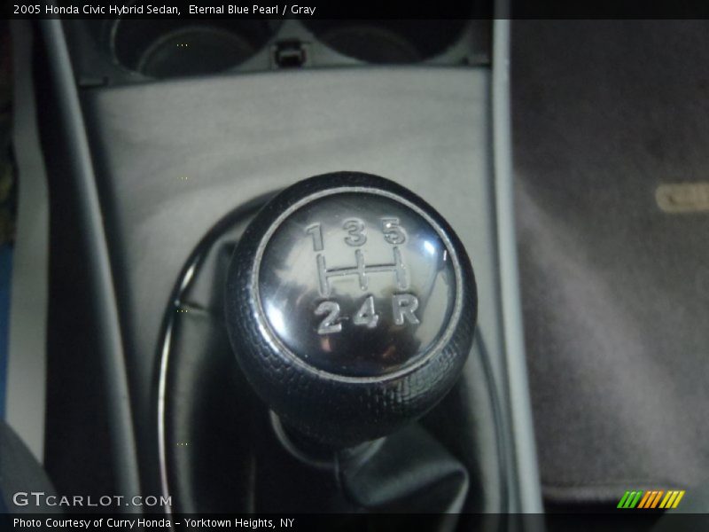 Eternal Blue Pearl / Gray 2005 Honda Civic Hybrid Sedan