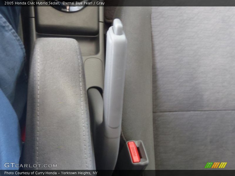 Eternal Blue Pearl / Gray 2005 Honda Civic Hybrid Sedan