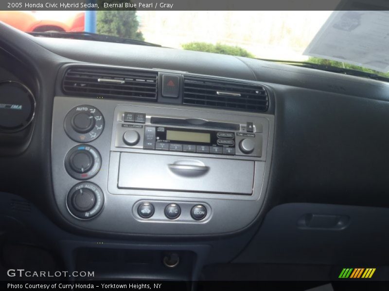 Eternal Blue Pearl / Gray 2005 Honda Civic Hybrid Sedan