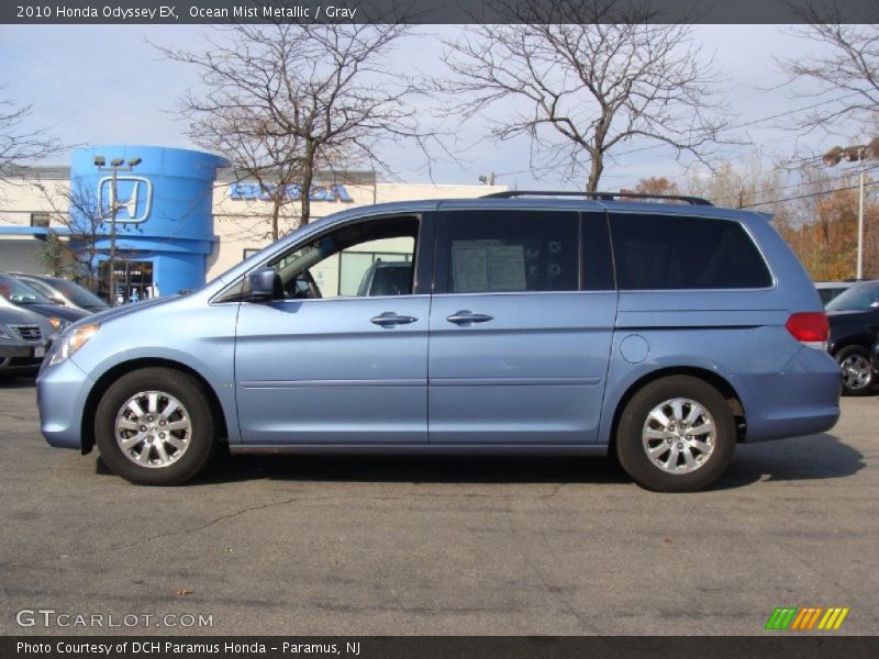 Ocean Mist Metallic / Gray 2010 Honda Odyssey EX