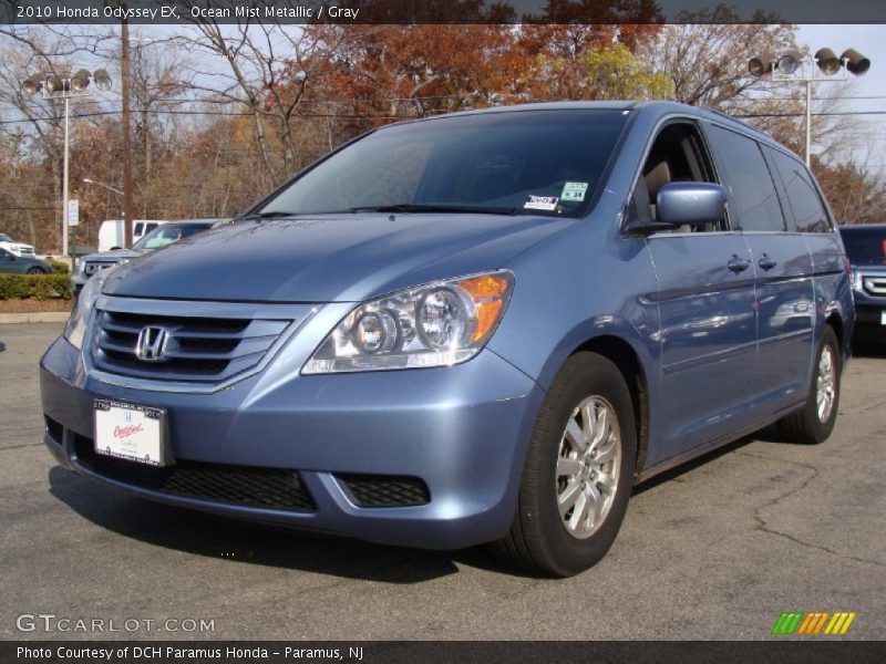 Ocean Mist Metallic / Gray 2010 Honda Odyssey EX