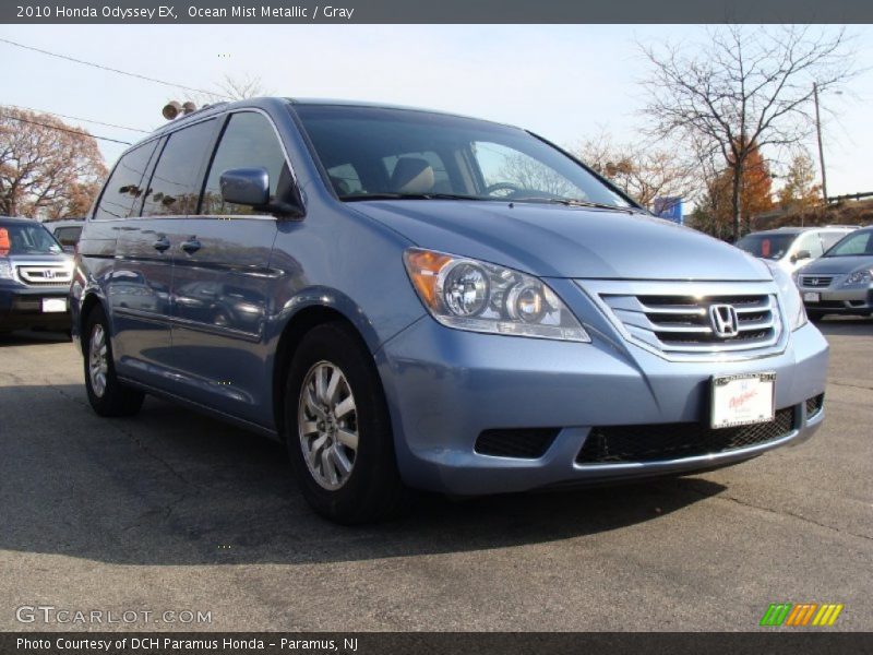 Ocean Mist Metallic / Gray 2010 Honda Odyssey EX