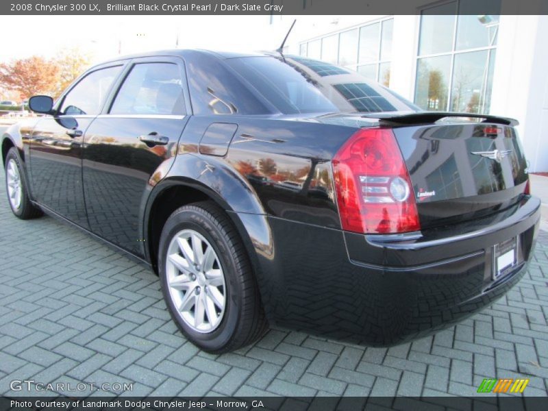 Brilliant Black Crystal Pearl / Dark Slate Gray 2008 Chrysler 300 LX