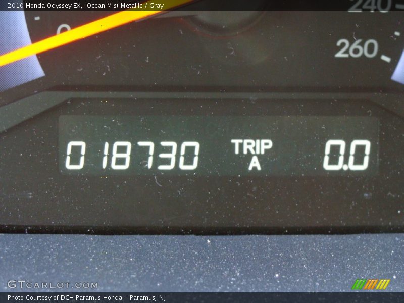 Ocean Mist Metallic / Gray 2010 Honda Odyssey EX