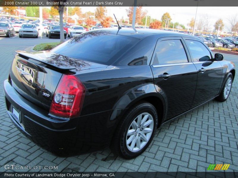 Brilliant Black Crystal Pearl / Dark Slate Gray 2008 Chrysler 300 LX