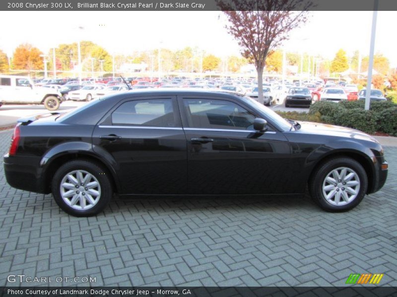 Brilliant Black Crystal Pearl / Dark Slate Gray 2008 Chrysler 300 LX