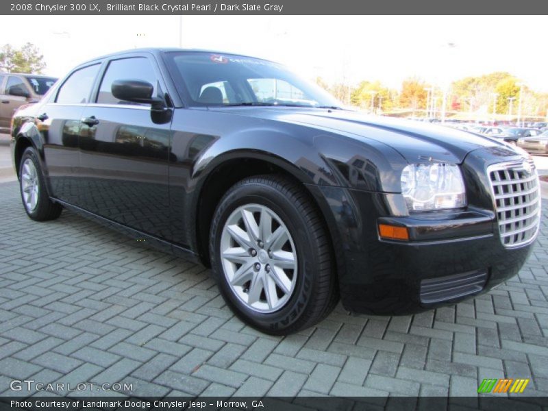 Brilliant Black Crystal Pearl / Dark Slate Gray 2008 Chrysler 300 LX